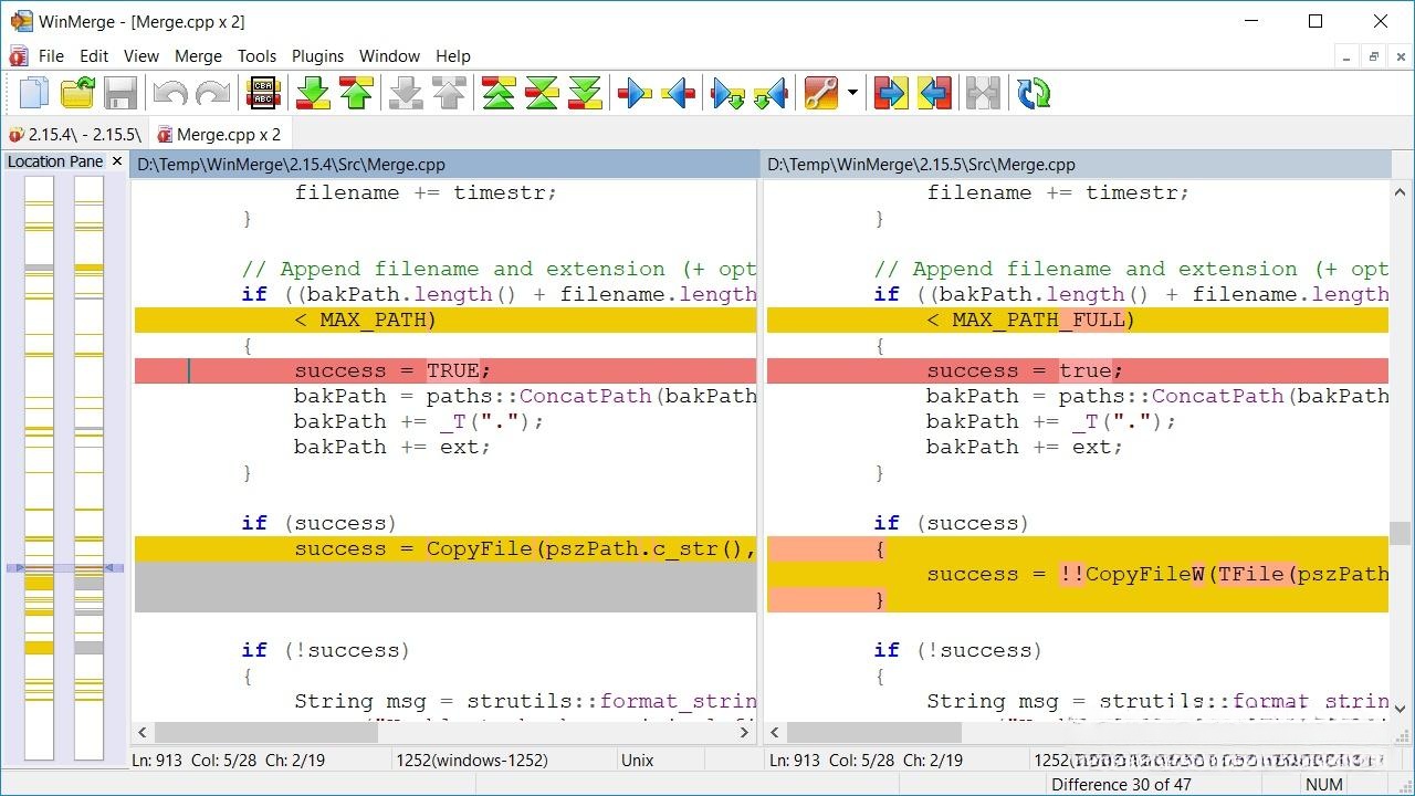 WinMerge v2.16.32 绿色版:高效文件比较与合并工具